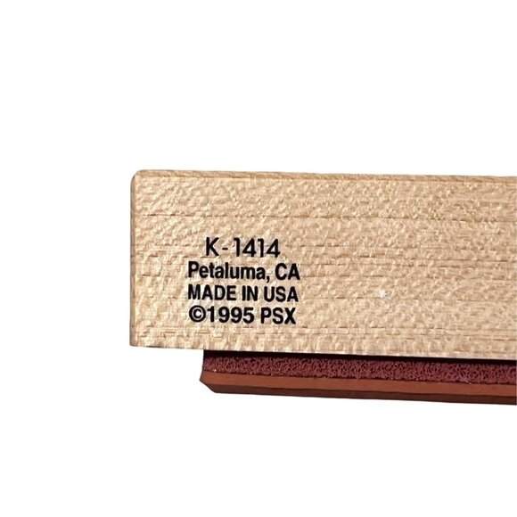 Decorative Heart Quilt Pattern Patchwork‎ blanket Rubber Stamp By PSX 1995 USA - Picture 3 of 3